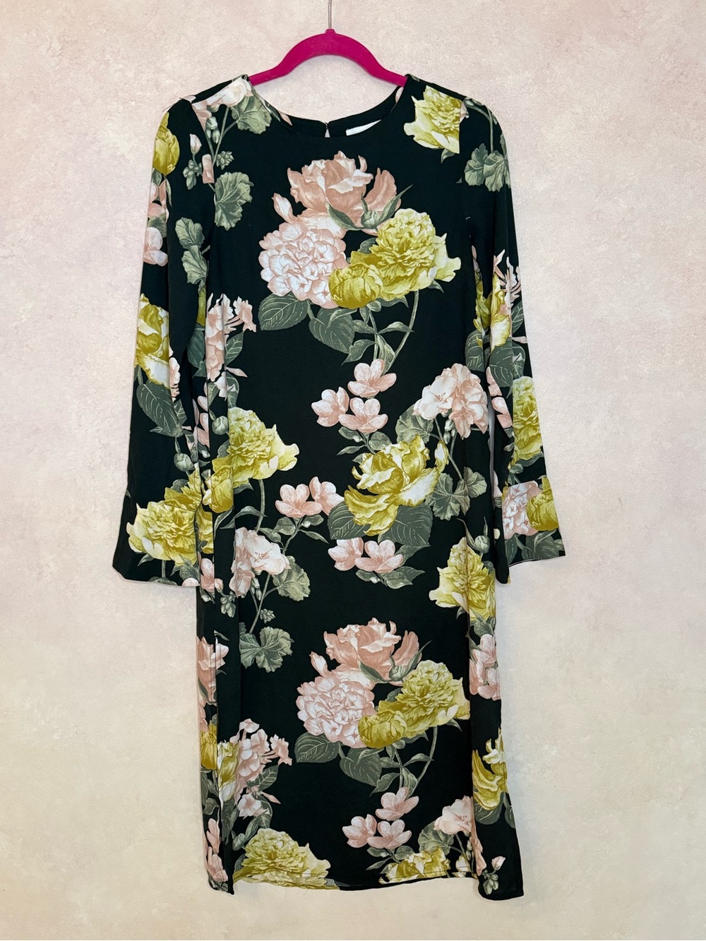 H&M Floral Shift Dress with Pink and Yellow Blooms